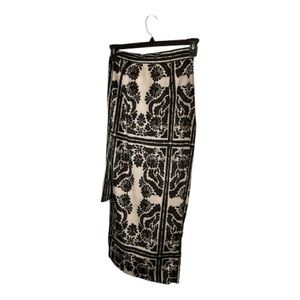 Antonio Melani Clio Printed Satin Coordinating Wrap Midi Skirt